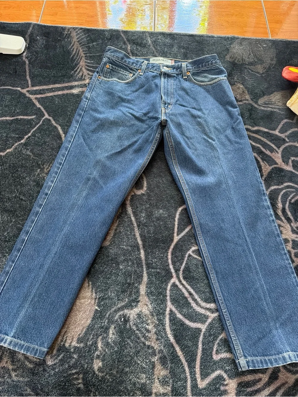 Levi's Men's Dark Blue Relaxed Fit Jeans W34 L30